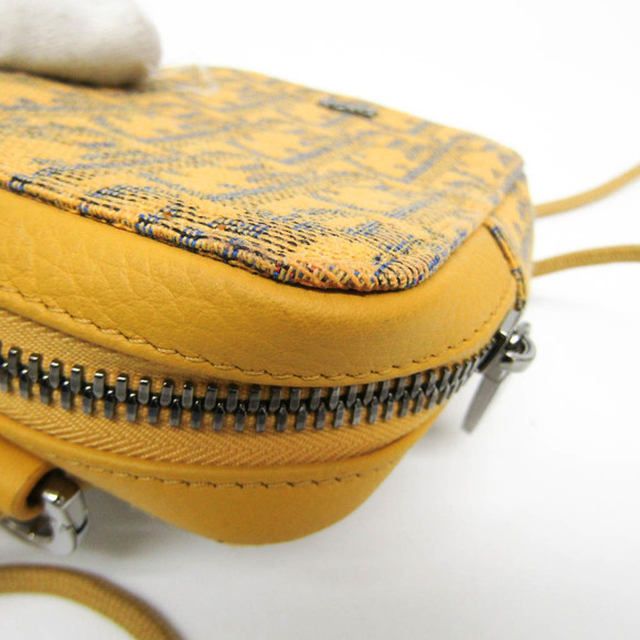 CHRISTIAN DIOR Yellow Leather Shoulder Bag - Picture 5 of 12